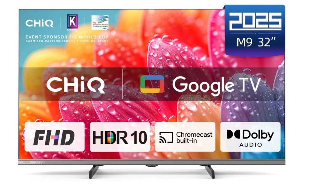 Nowy CHIQ 32 cale FHD hdr Smart WIFI DVB-T2 HECV 32FM9E gw24m telewizo