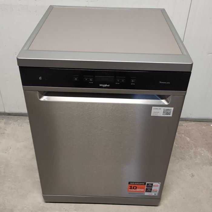 Zmywarka Whirlpool WFC3C26PFX 60cm 14kpl NaturalDry OUTLET 13KG5