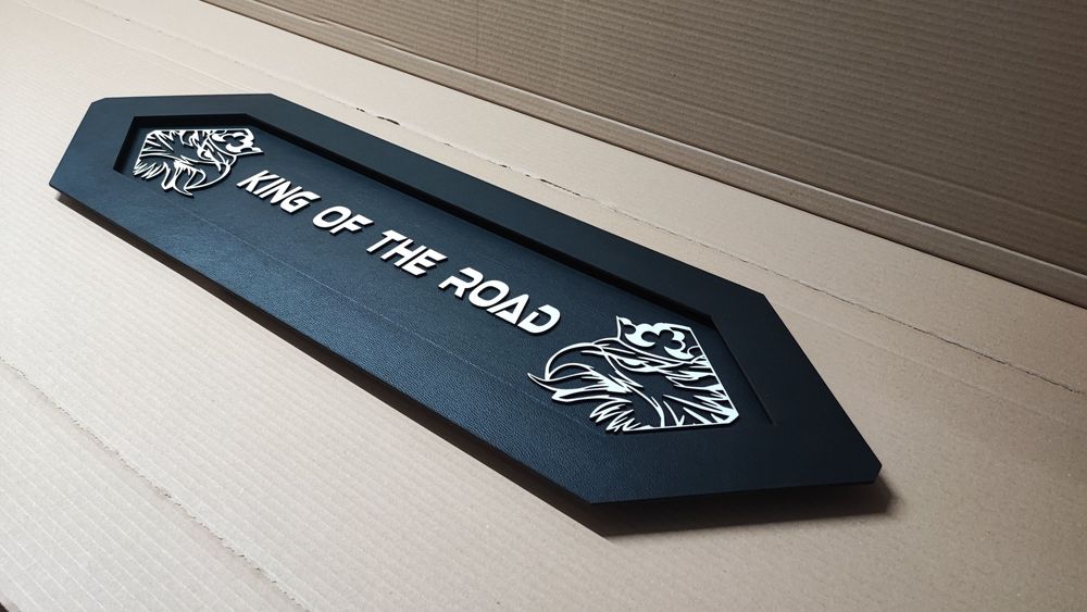 SCANIA Tablica LED Panel 3D Ekoskóra Logo TIR, nad łóżko