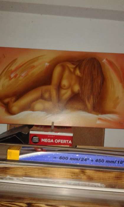 2 telas pintadas a mao