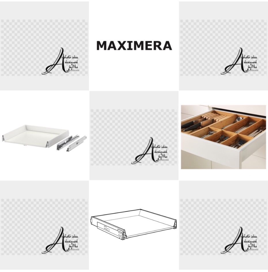 60x60 cm. M A X I M E R A ikea metod utrusta knivshult niska szuflada
