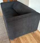 Klippan Ikea kanapa sofa 2-osobowa, Vansbro czarny czarna