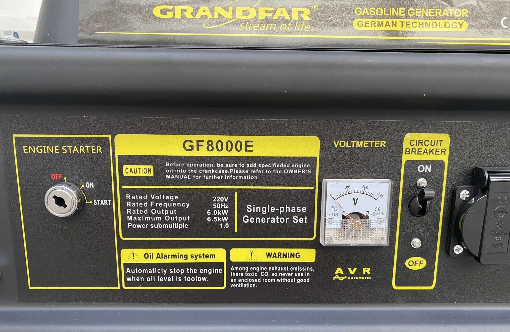 Generator prądotwórczy agregat benzyna 6,5 kW wysyłka Polska kamper