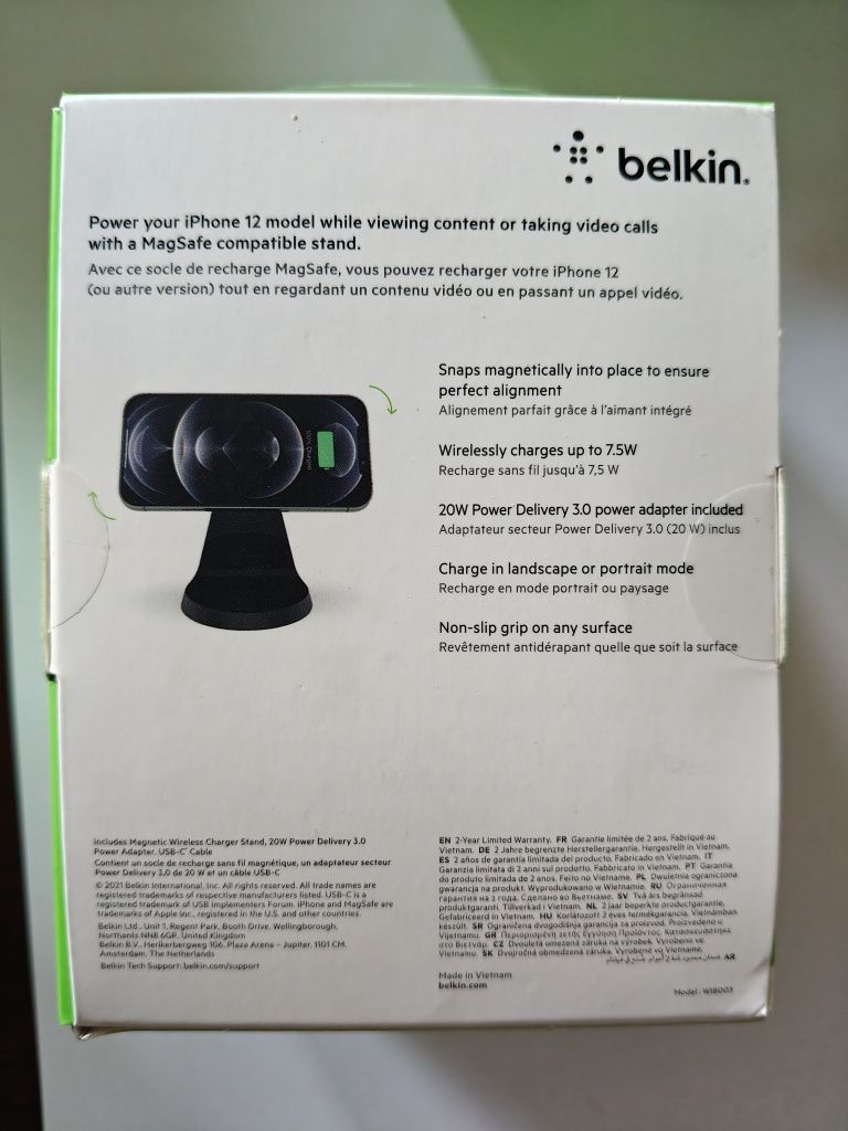 Ładowarka Belkin DuoCharge 42 W + ładowarka indukcyjna / jak nowe