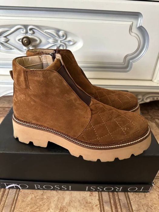 Черевики натуральний замш