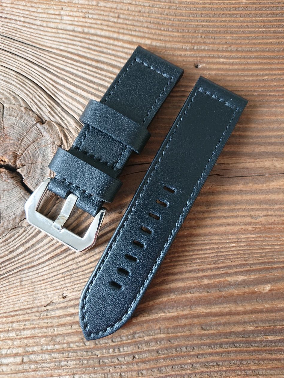 Pasek do zegarka 24 mm ręcznie robiony skóra naturalna handmade