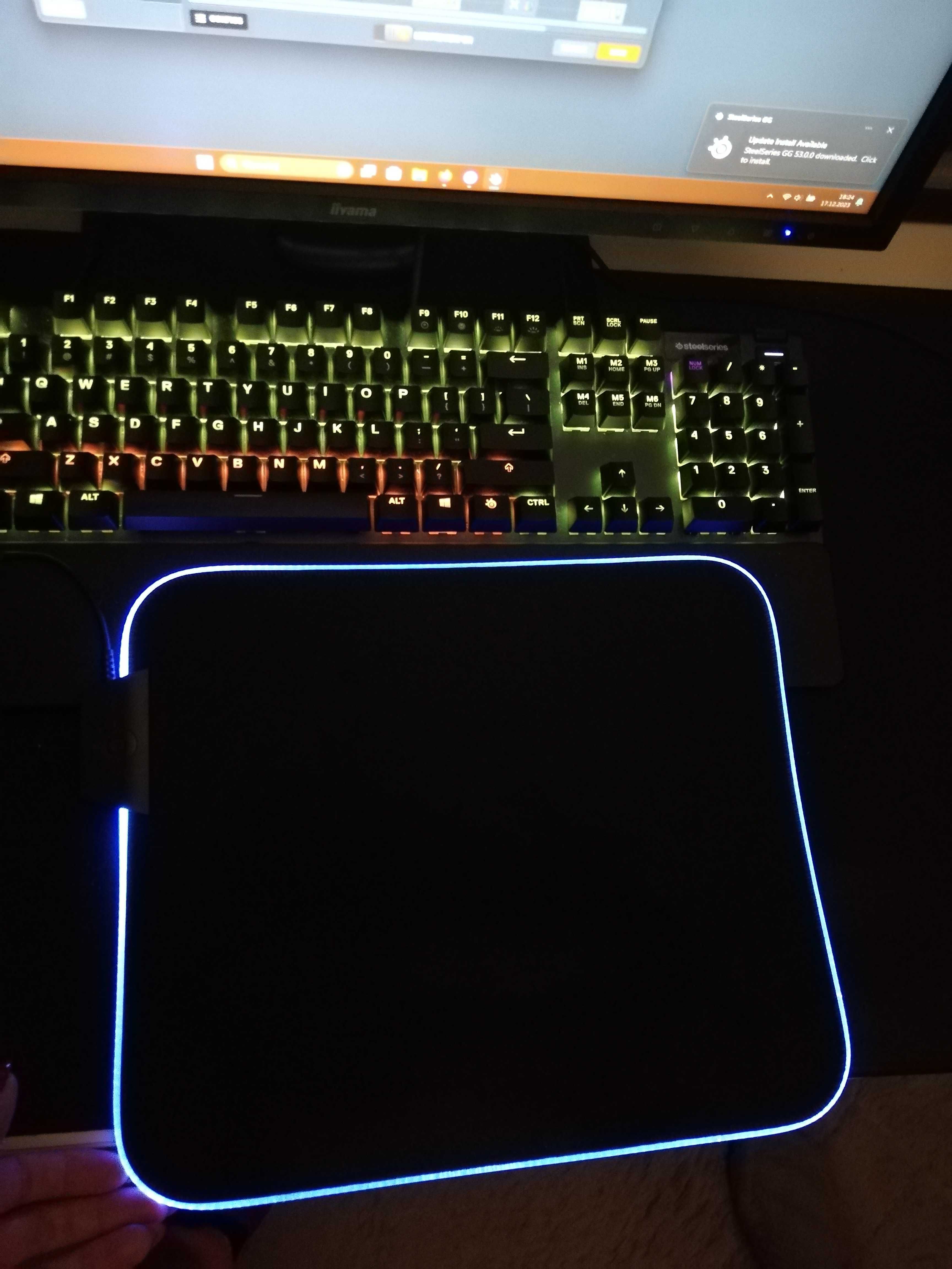 podkładka pod myszkę QCK PRISM Steelseries CLOTH RGB M