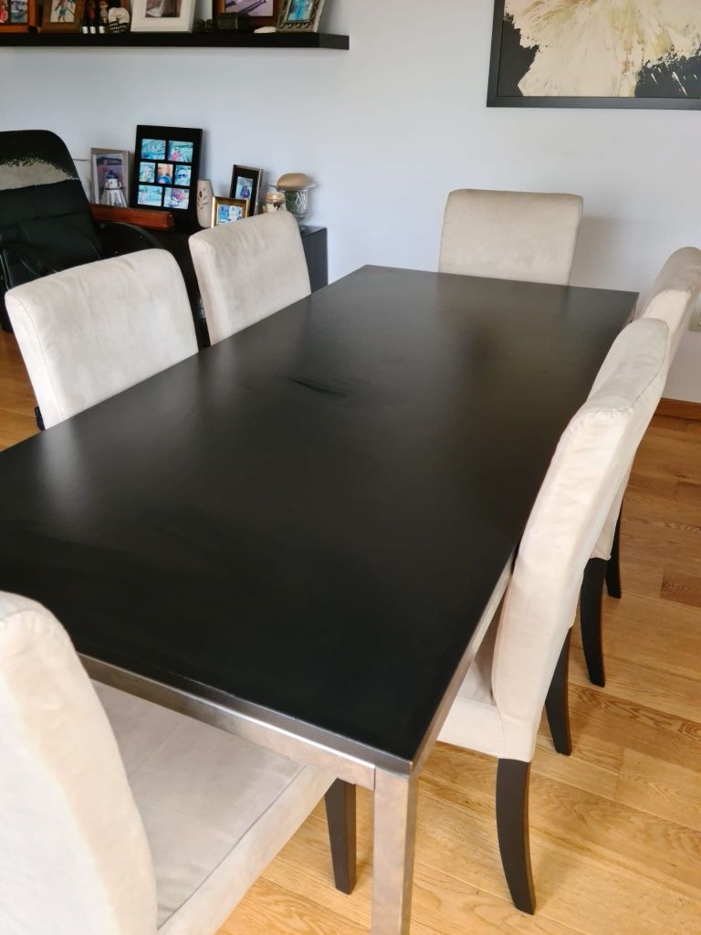 Mesa jantar 1.80 com 6 cadeiras