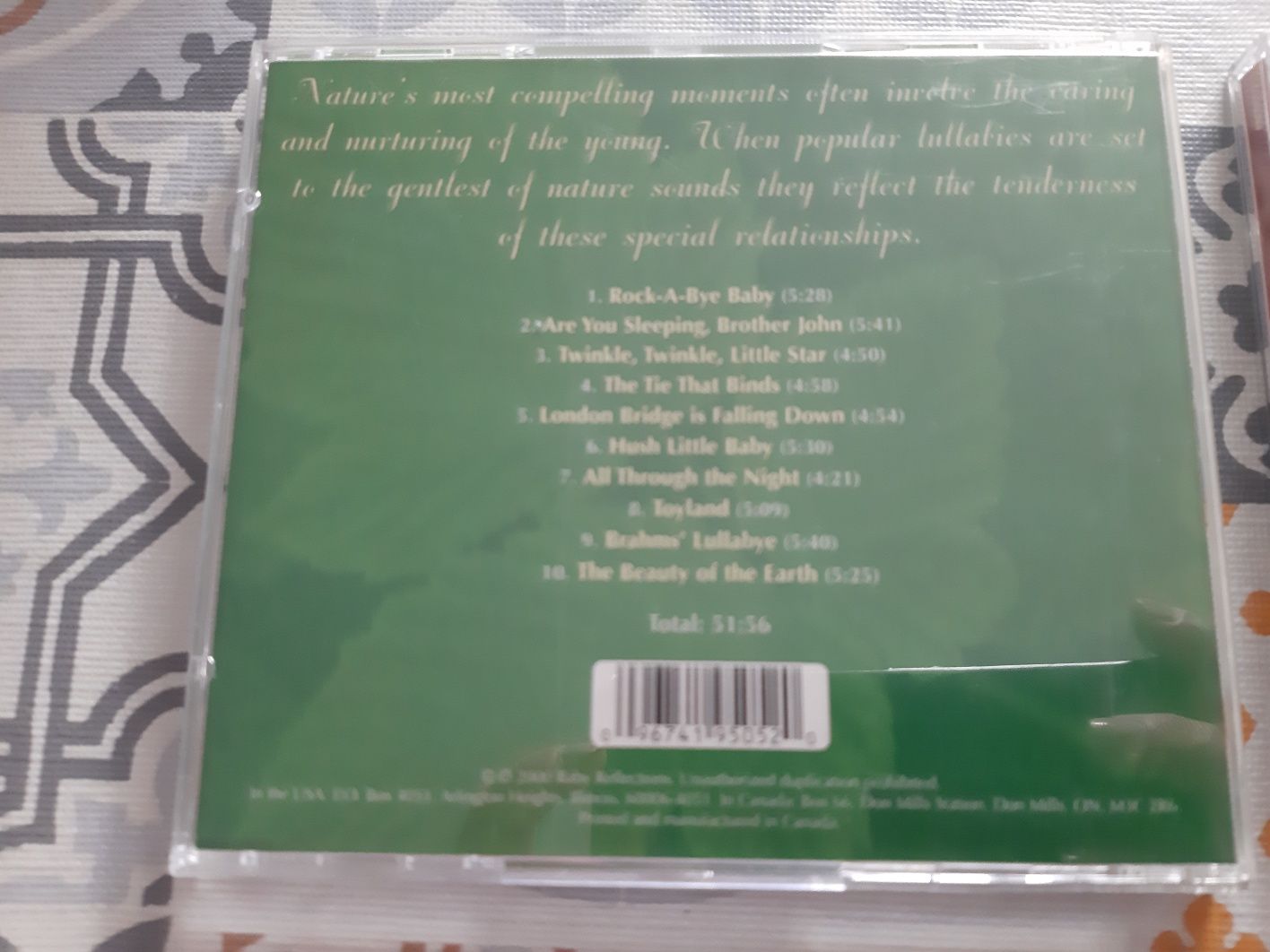 2 CD áudio bebé Lullabies Música de embalar