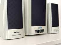 Encore XP-280 2.1 stare głośniki komputerowe subwoofer retro