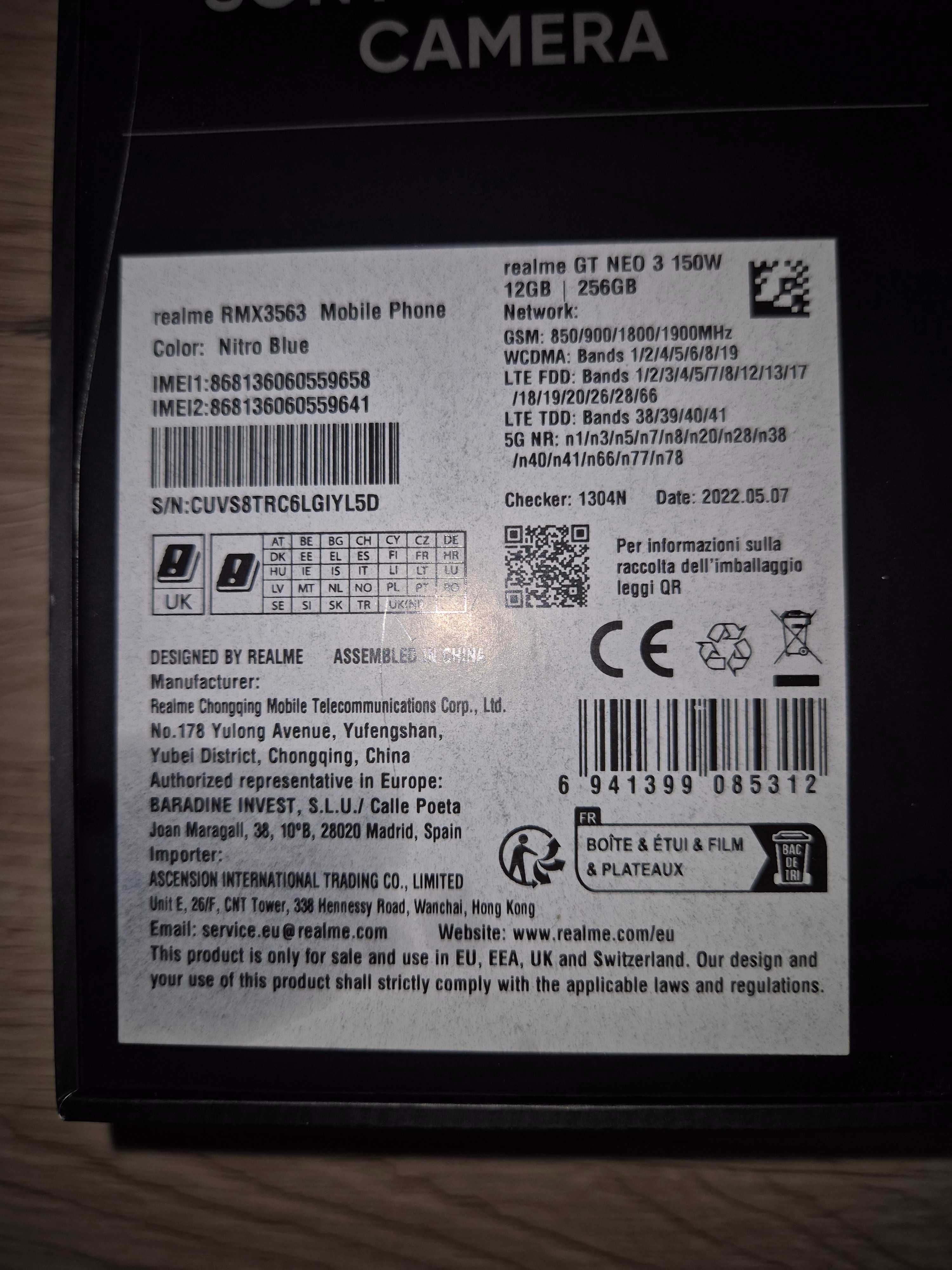 Realme GT NEO 3 150W