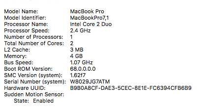 Продам MacBookPro7,1 (13-inch Mid 2010)