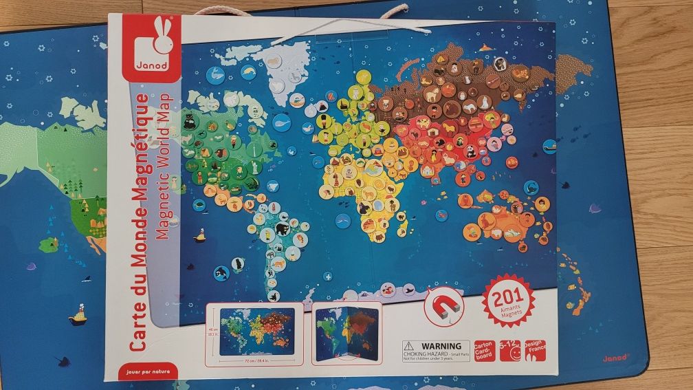 Janod magnetyczna Mapa Świata