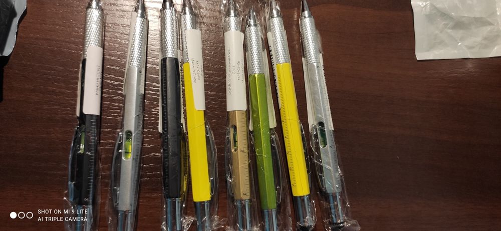 Wielofunkcyjny długopis techn. 6w1, kieszonkowe narzędzie techniczne