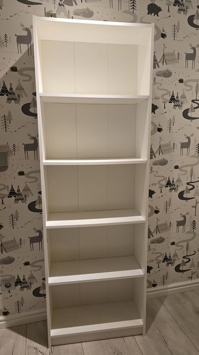Ikea regał na książki półki Gersby biały 60x180