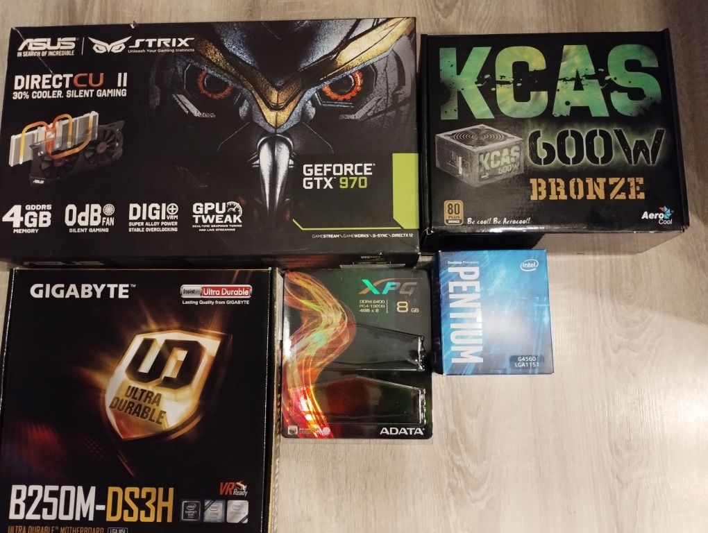 Komputer do gier gaming 8gb ddr4 GTX 970 4gb ssd HDD 1TB