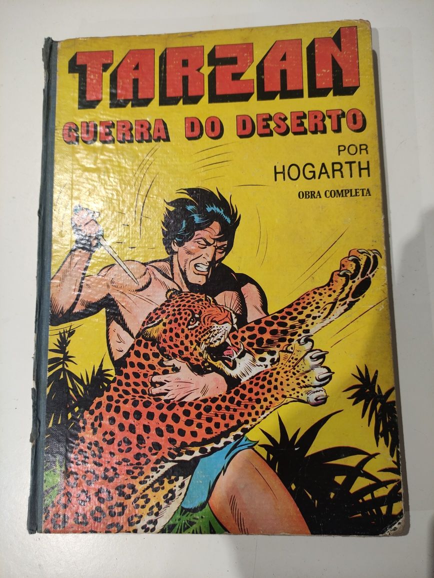 Livro Banda Desenhada Antiga Tarzan Guerra do Deserto ( RARO )