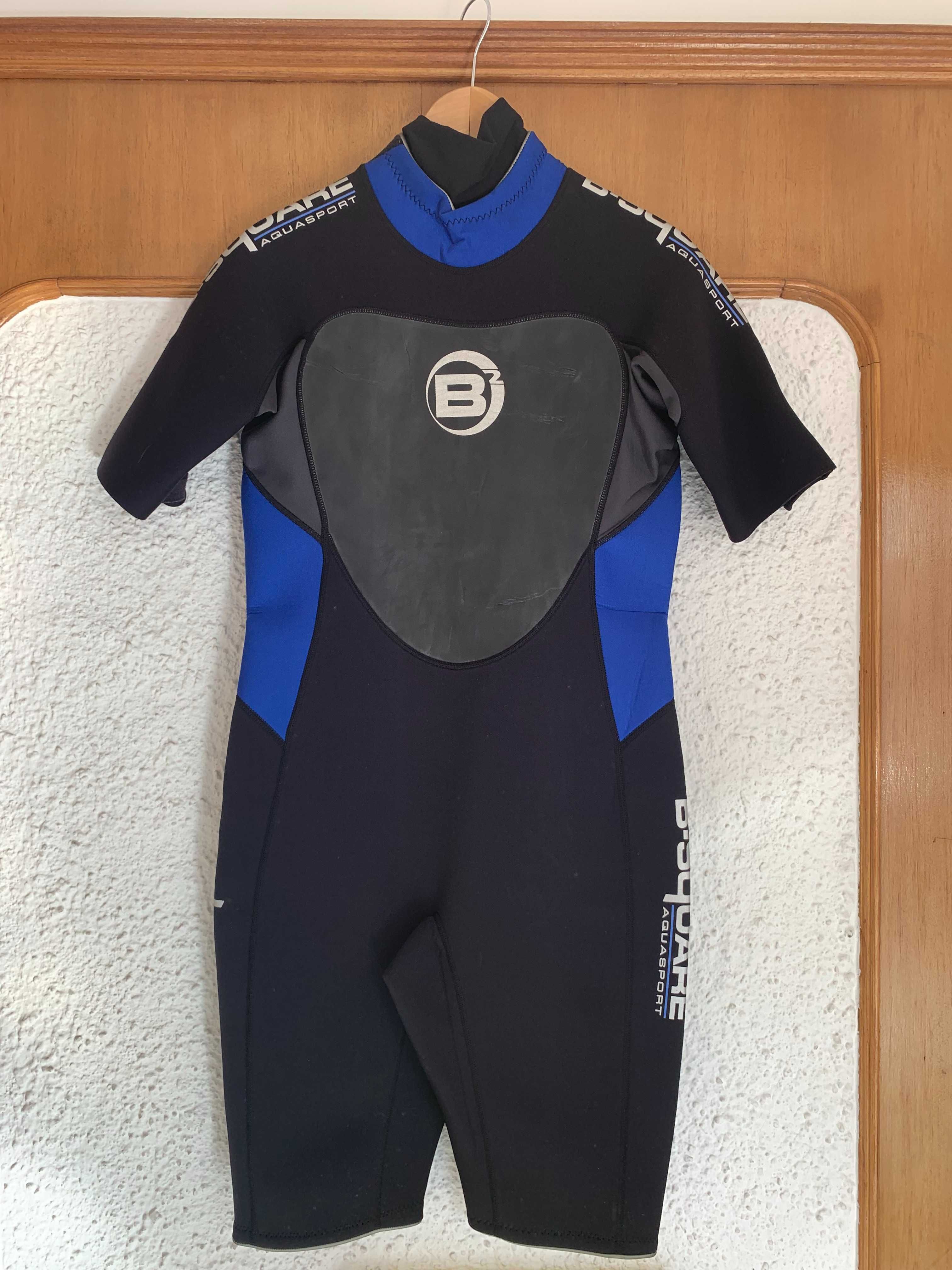 Conjunto Prancha Rheopaipo Firefly + fato + pés de pato  (Bom Estado)