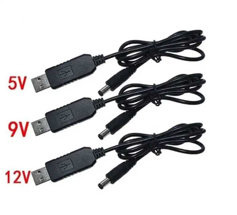 Кабель живлення WI-FI, onu, роутера та switch з 5v до 9v 12v USB DC