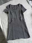 Letnia prosta sukienka w paski styl marynarski Warehouse roz. XS