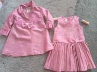 Комплект розовое платье +болеро Bonnie Jean 2 года