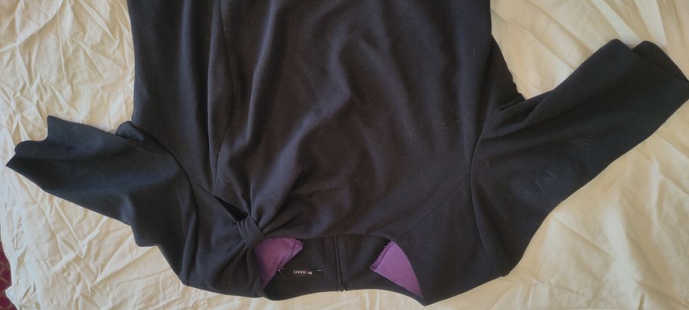 Monnari sukienka czarna elegancka krótki rękaw 42 kokarda wzór wizyta