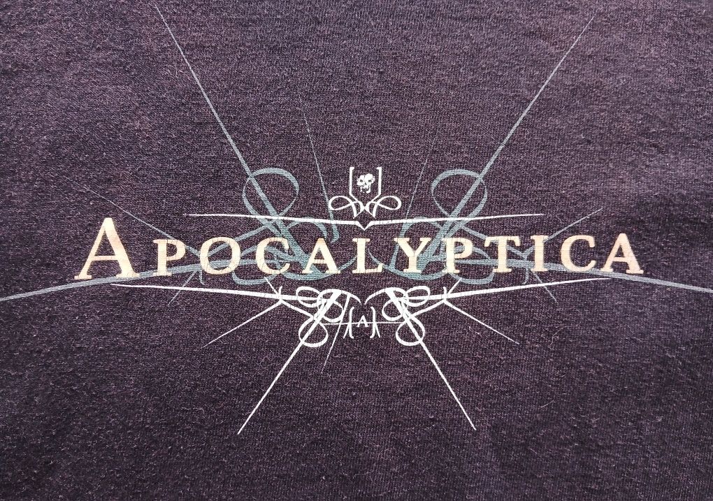 Vintage y2k тур мерч футболка группы Apocalyptica 2005г