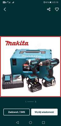 Makita Zestaw, ddf 482, dtd 152, 3 aku 5.0, ladowarka-walizka. Fv