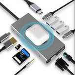 SZPACMATE Adapter/Hub stacja dokująca USB C, 13 w 1