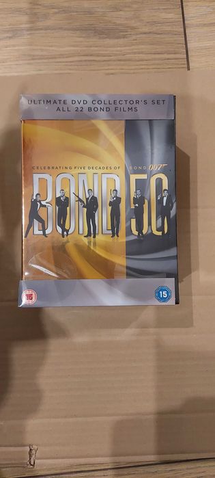 James Bond, 22 DVD, nowy, w folii, jubileuszowe