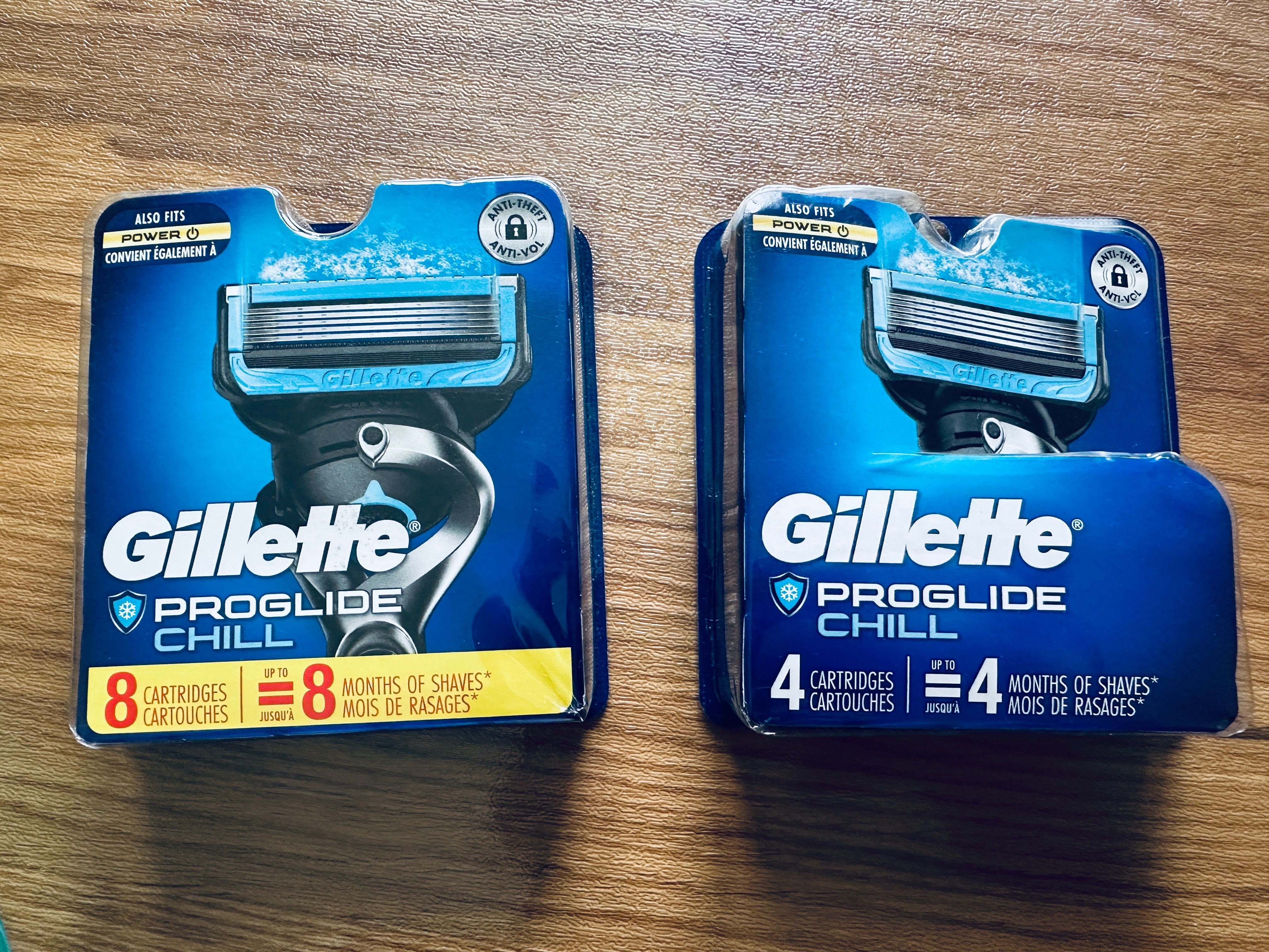 Леза ( катриджі ) Gillette Fusion5 ProShield Chill Cartridges 4 шт.