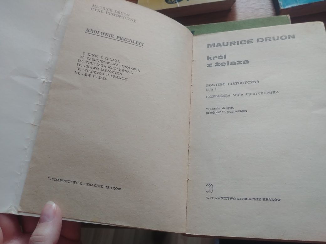 Seria "Królowie Przeklęci" Maurice Druon tomy 1-6