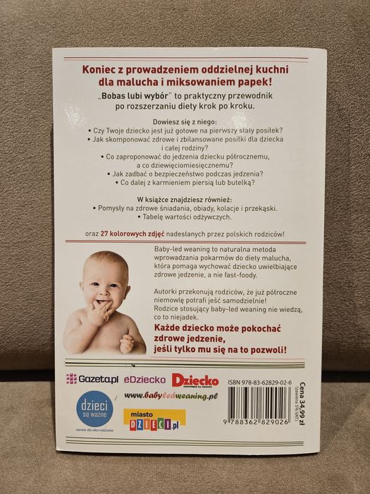 Książka Bobas lubi wybór BLW