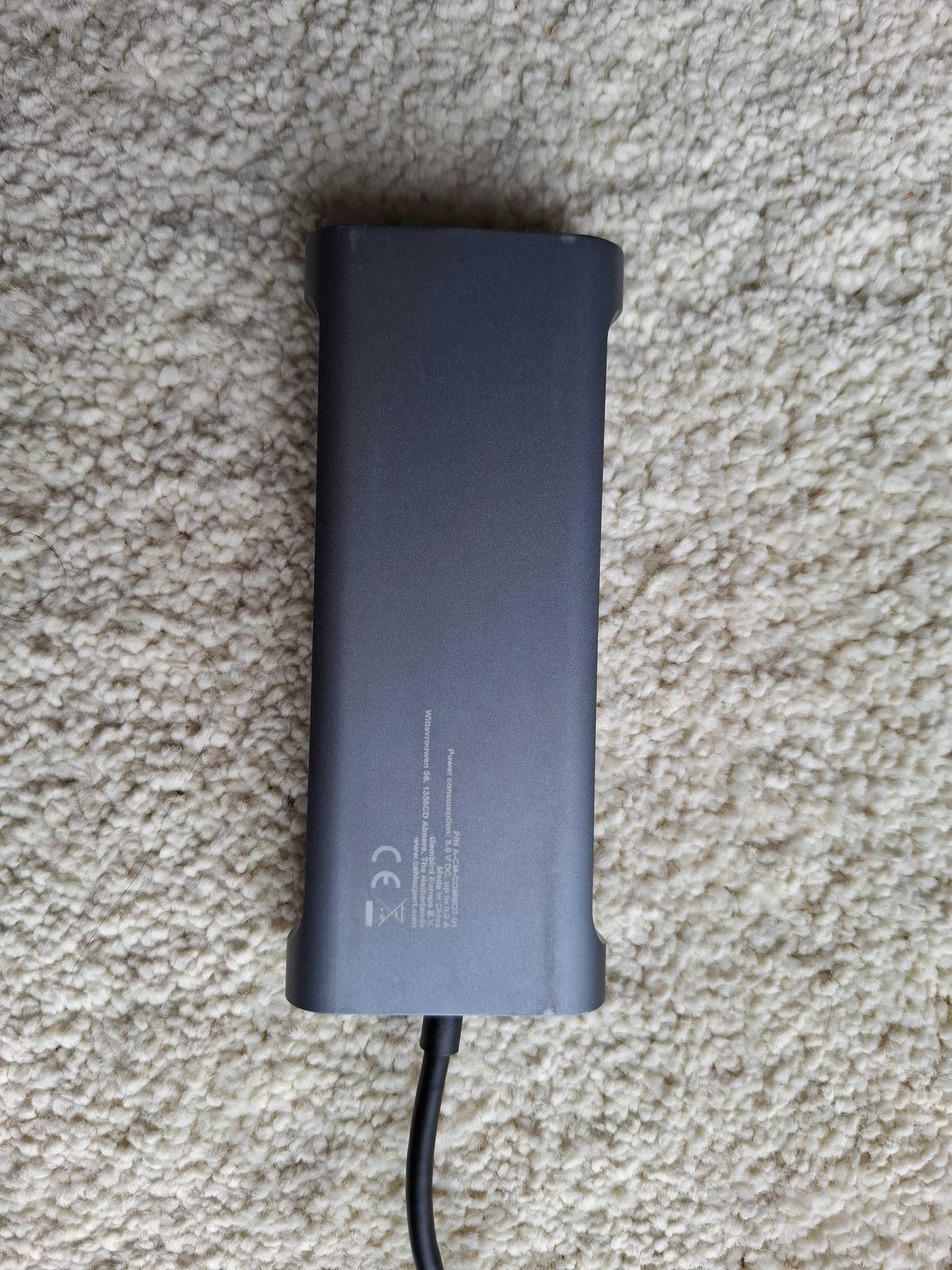 Cablexpert Stacja dokująca USB-C Metal Nano Dock 4K HDMI + LAN 10 in 1