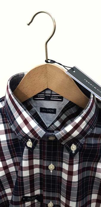 TOMMY HILFIGER koszula długi rękaw, w kratkę, rozmiar M, L, XL, XXL