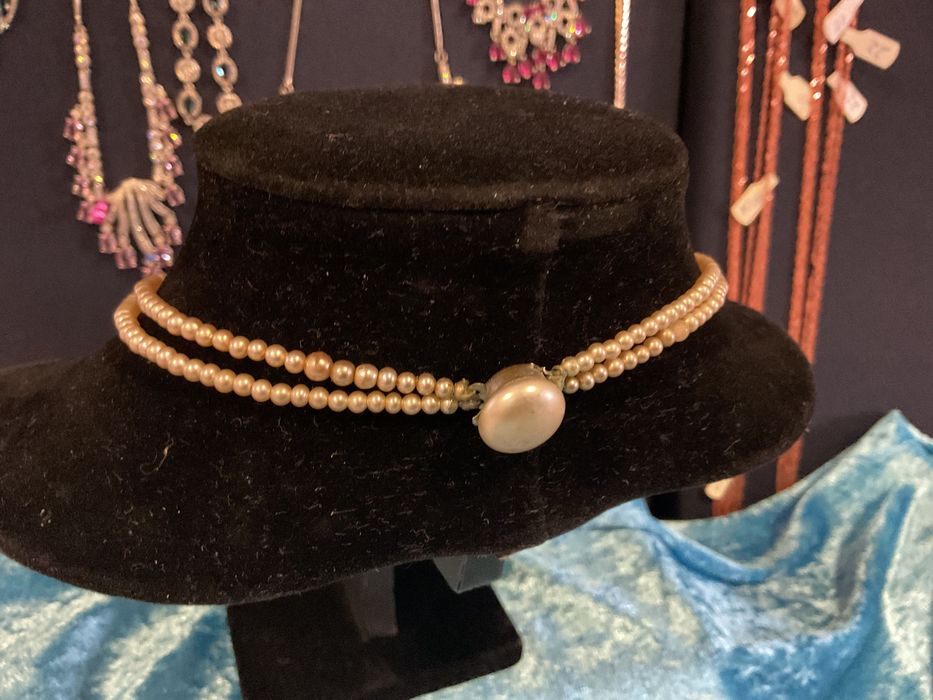 Colar pérolas vintage ano 70/80