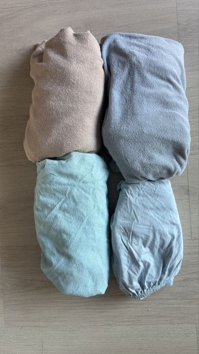 Łóżeczko dzieciece 120 x 60 z materacem + przescieradla