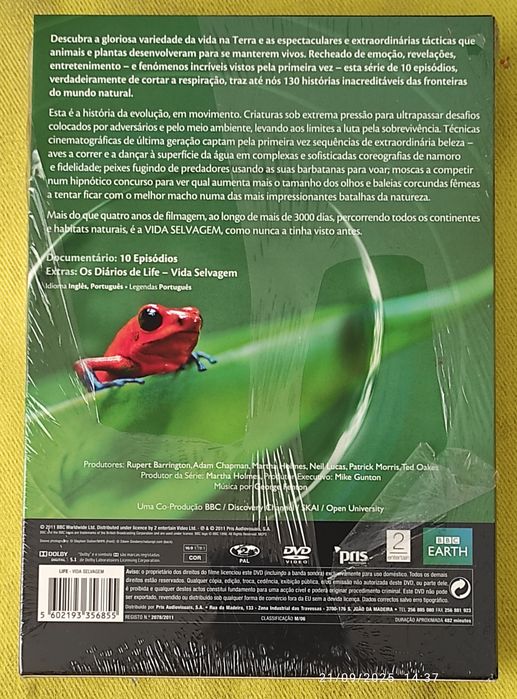 Life - Vida Selvagem de David Attenborough 4DVD Boxset