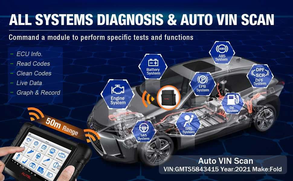 Autel MaxiPRO MP808BT PRO Máq Diagnóstico OBD 36 Funções (NOVO)