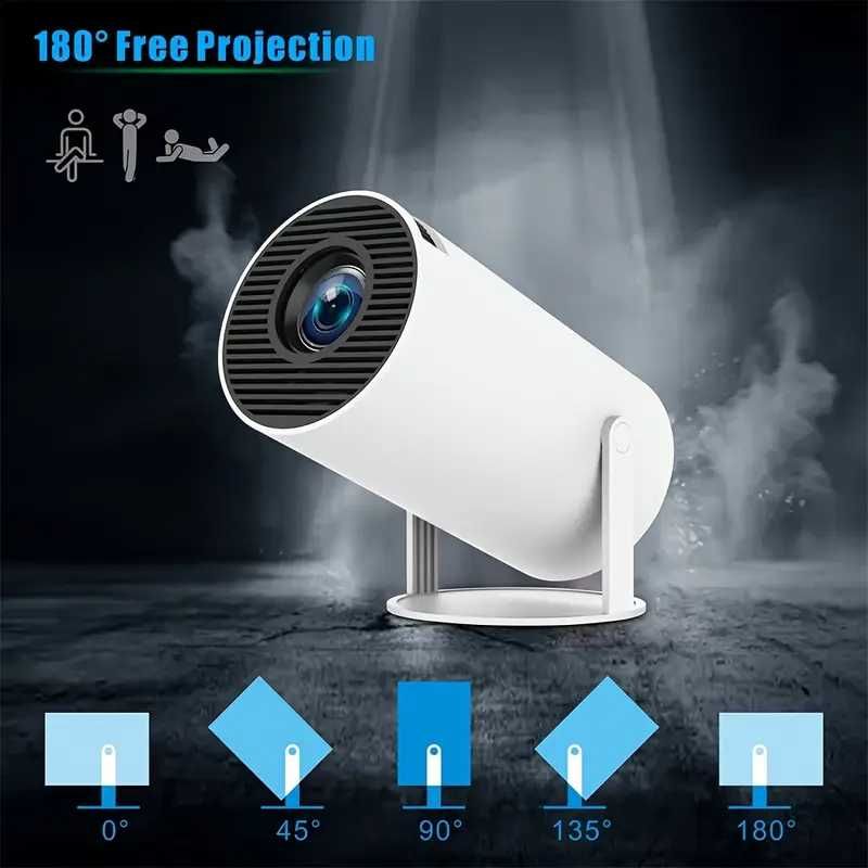 PROJEKTOR HY300 PRO 2024 NOWA wersja 4K Wi-Fi przenośny ANDROID TV
