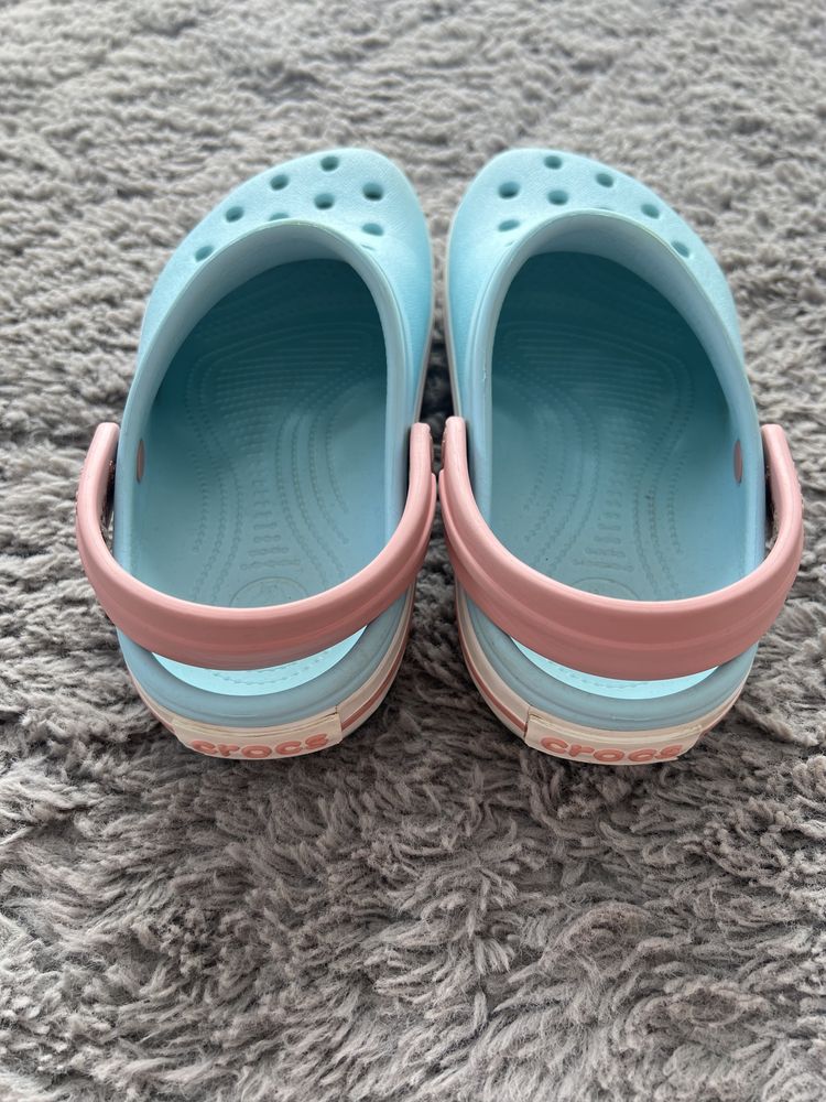 Crocs klapki niebiesko różowe roz 33/34