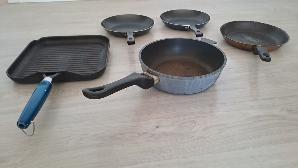 Conjunto Grelhador e frigideiras