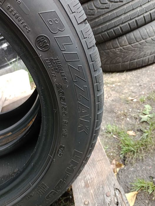 Opony zimowe 205x55 R16 BRIDGESTONE zima 205/55/16 - para 2 sztuki