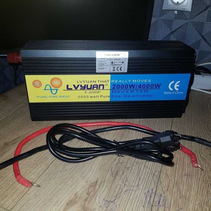 Продам інвертор (перетворювач) 2000W/4000W з функцією ДБЖ (UPS), 12В