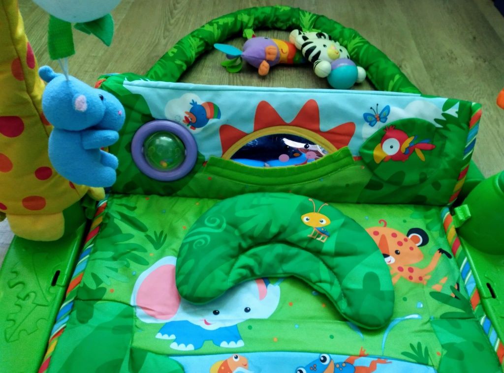 mata niemowlęca 0+ edukacyjna Fischer Price"Rainforest"-LasTrop&gratis