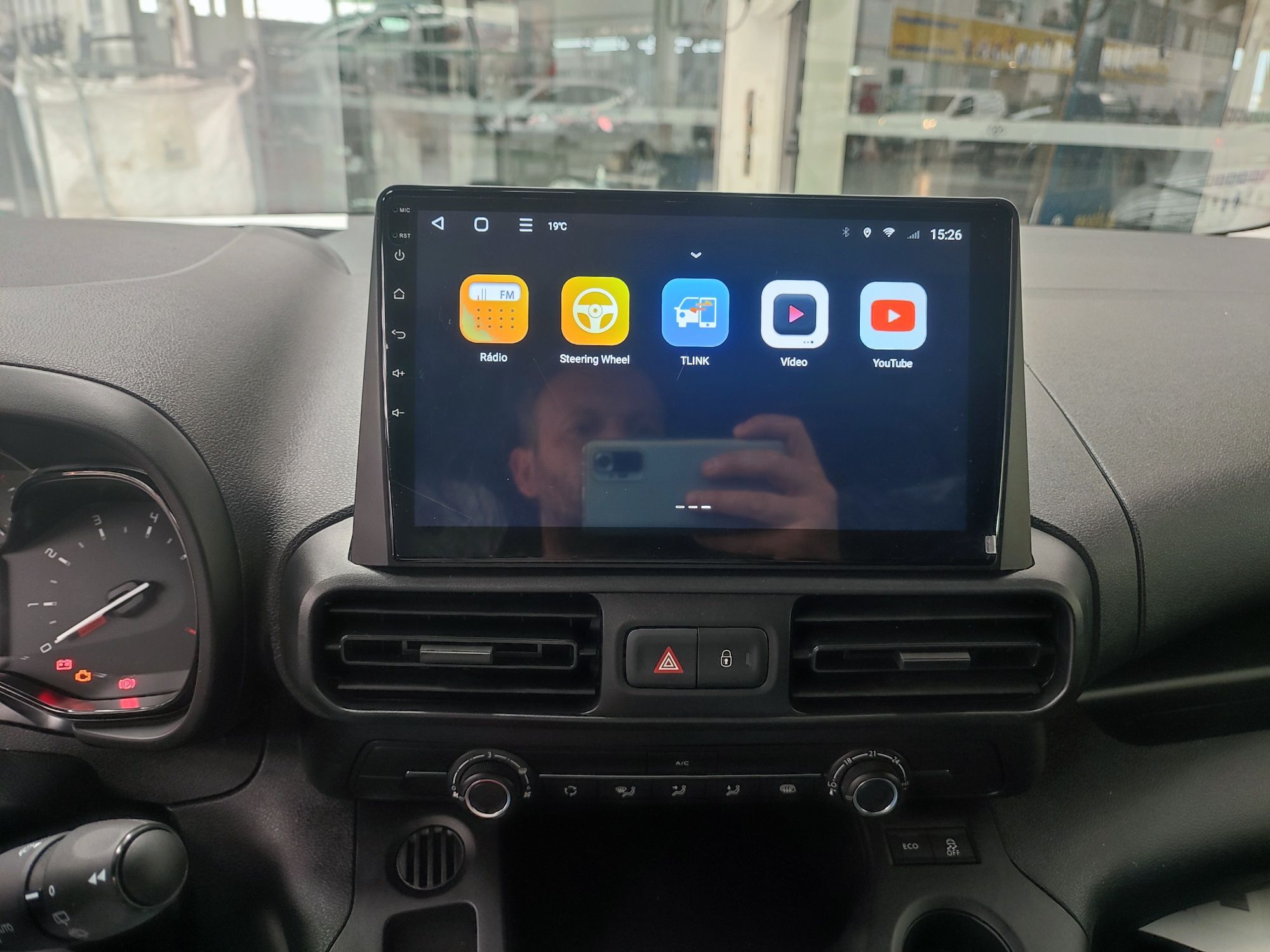 Rádio Toyota City Partner Berlingo Combo Android GPS Bluetooth USB