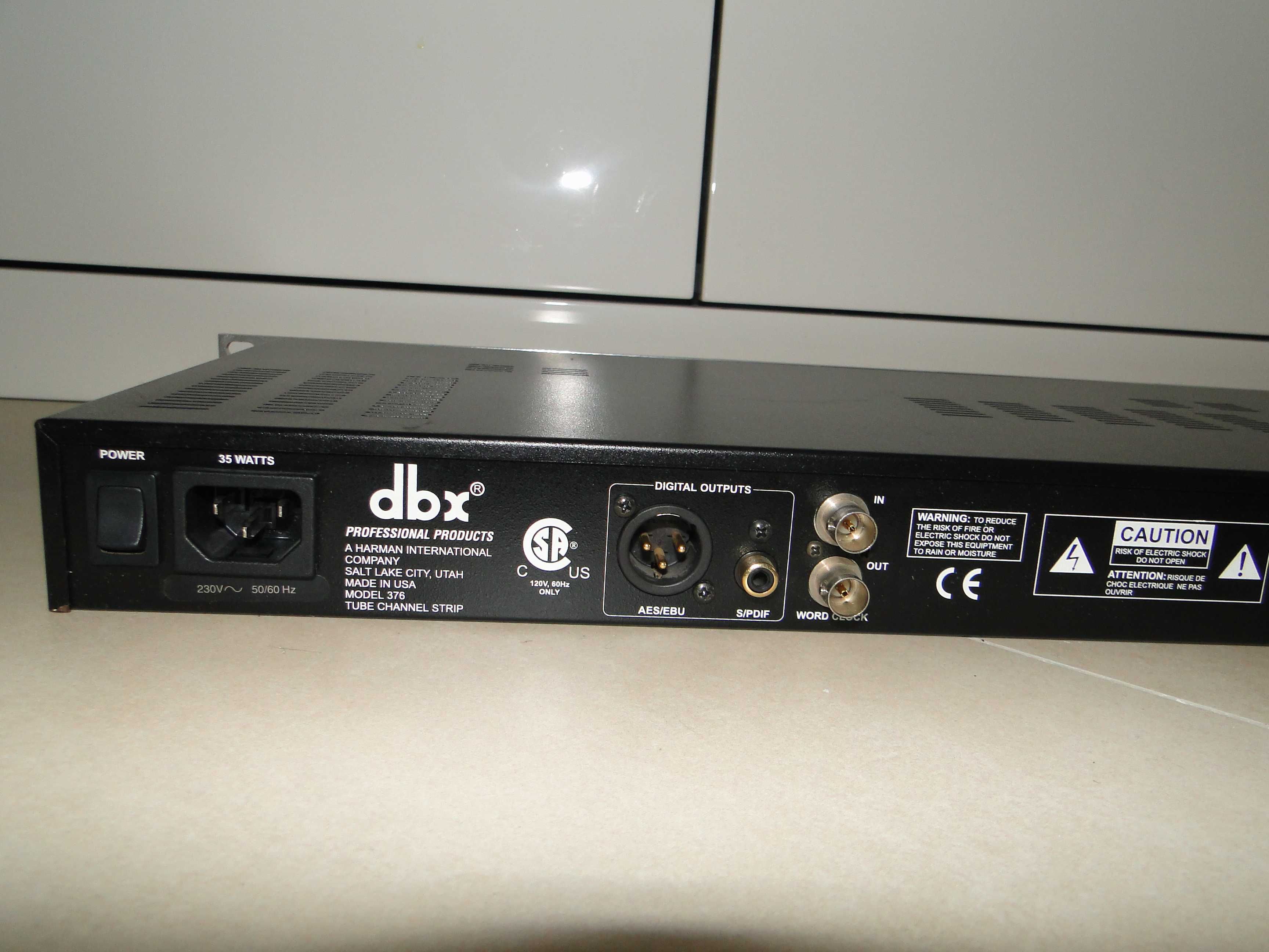 Lampowy Przedwzm Mikrofonowy Korektor Kompresor DBX 376 CHANNEL STRIP