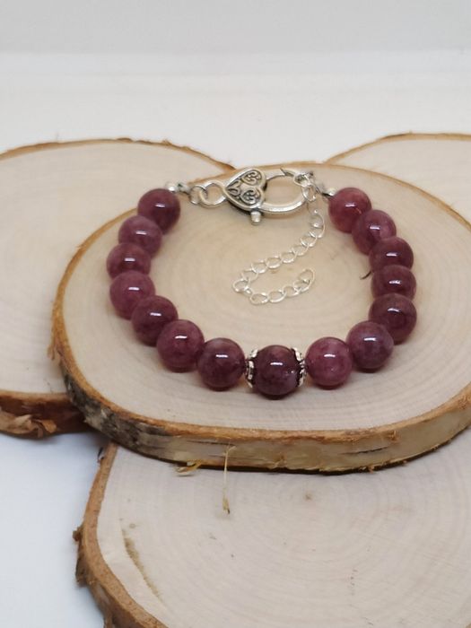 Energetyczna bransoletka z pięknego Lepidolitu