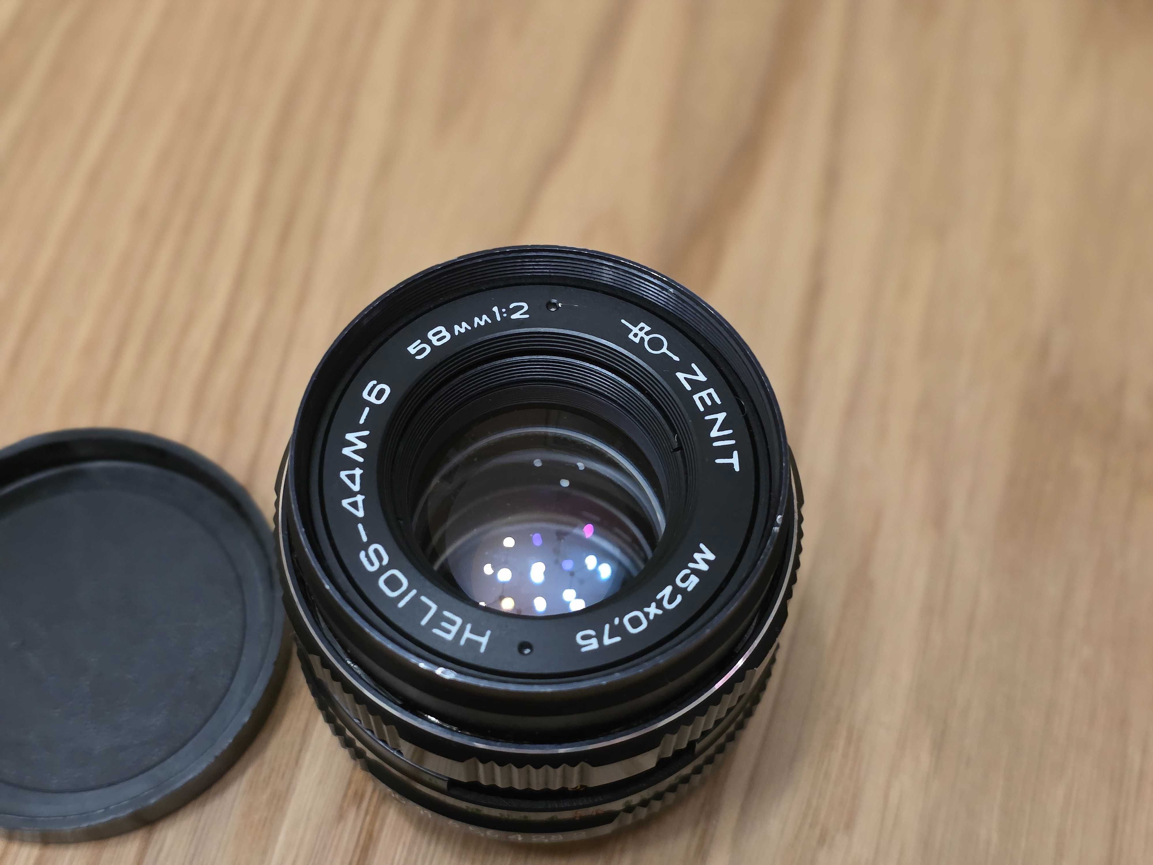 Obiektyw Helios 44M-6 58 mm F2 M42 Zenit stan bdb powłoki
