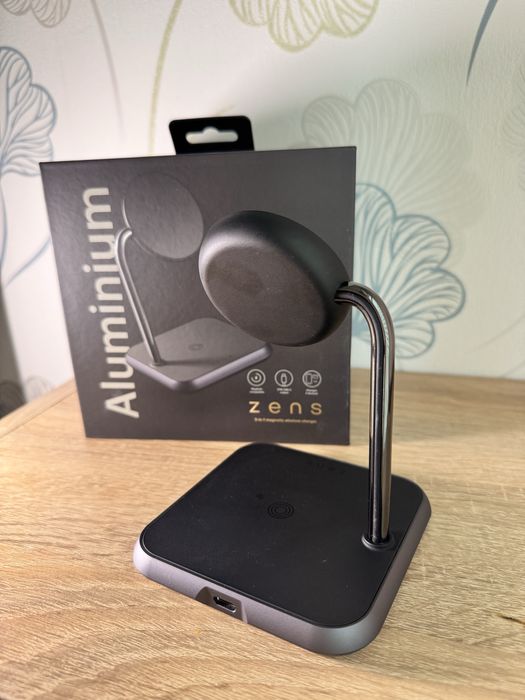 Бездротова зарядка ZENS Magnetic 3-In-1 Aluminium Wireless Charger